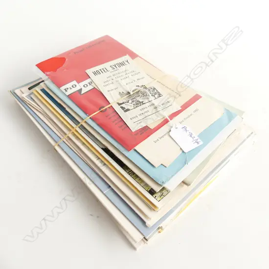 SHIPPING MEMORABILIA; MENUS ETC