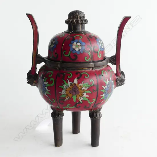 CLOISONE LIDDED INCENSE BURNER H190MM