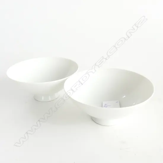 2 BLANC DE CHINE 19TH CENT TEA BOWLS