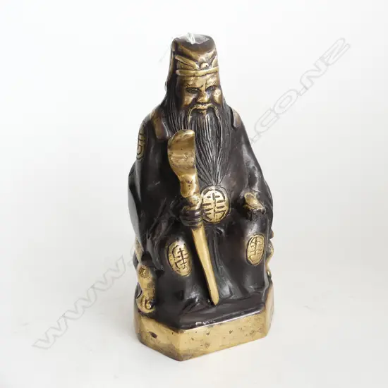 BRONZE CHINESE SAGE H260MM