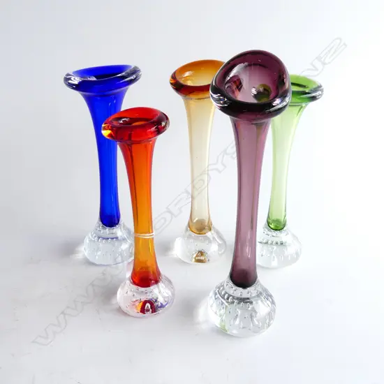 5 ASST. ASEDI BUD VASES H.225