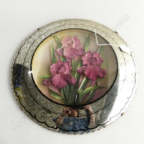 RETRO MIRROR w. IRIS DESIGN 350mm dia