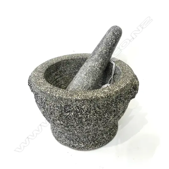 STONE MORTAR & PESTLE H120MM
