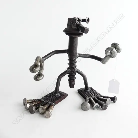 ANDREW HALL ASSEMBLAGE ART ROBOT H.205mm