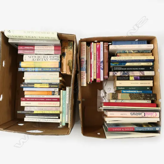 2 BOXES ASST. NZ NOVELS ETC