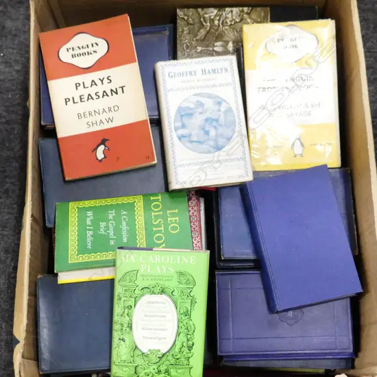 BOX LOT ASST. BOOKS; LITERATURE ETC