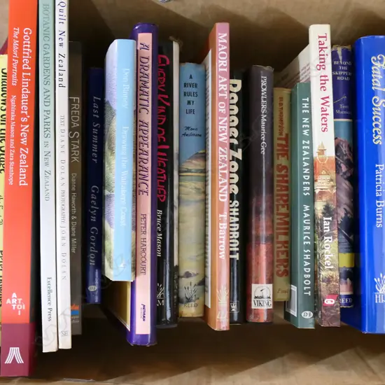 BOX LOT ASST. NZ BOOKS