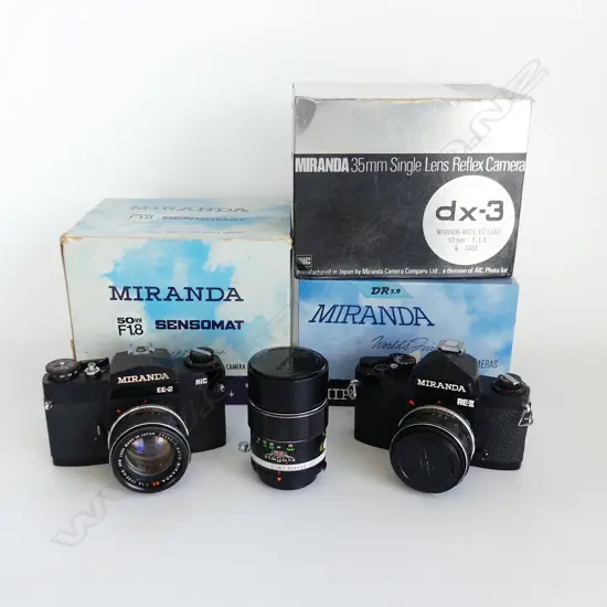 TRAY OF MIRANDA CAMERAS & ACCSESSORIES