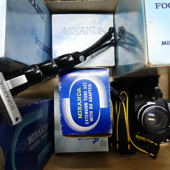 TRAY MIRANDA VINTAGE CAMERA & ACCSESSORIES