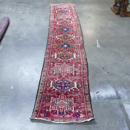 HAND KNOTTED WOOL PILE RUNNER 3200x600mm