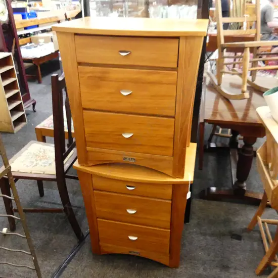 PR KAURI BEDSIDE DRAWERS 580x380x635mm 'FOREST FURNITURE'
