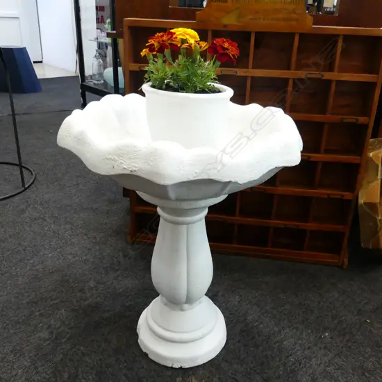 CONCRETE BIRD BATH, H. 700mm