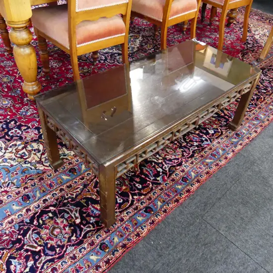 CHINESE LOW MAHOGANY COFFEE TABLE L1M100MM
