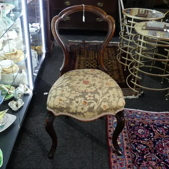 VICTORIAN BALLOON BACK DINING CHAIR