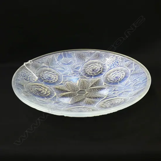 FRENCH OPALESCENT GLASS BOWL 315mm dia