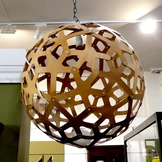 LARGE DAVID TRUBRIDGE 'CORAL' LIGHTSHADE. Dia 600mm