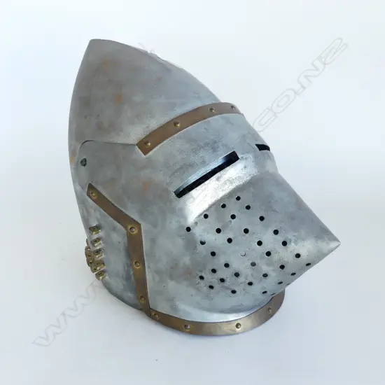 REPLICA LIFESIZE MEDIEVAL HELMET; STEEL