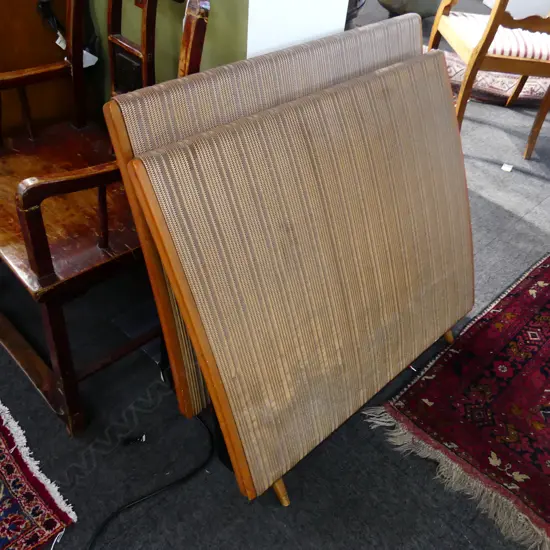 PR VINTAGE COLLECTABLE QUAD ELECTROSTATIC LOUD SPEAKERS ONE SUPPORT BACK STUT MISSING L860 H870MM