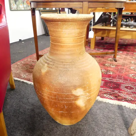 LG KELVIN BRADFORD STUDIO POTTERY VASE shell fumed uncommonly large H.650mm