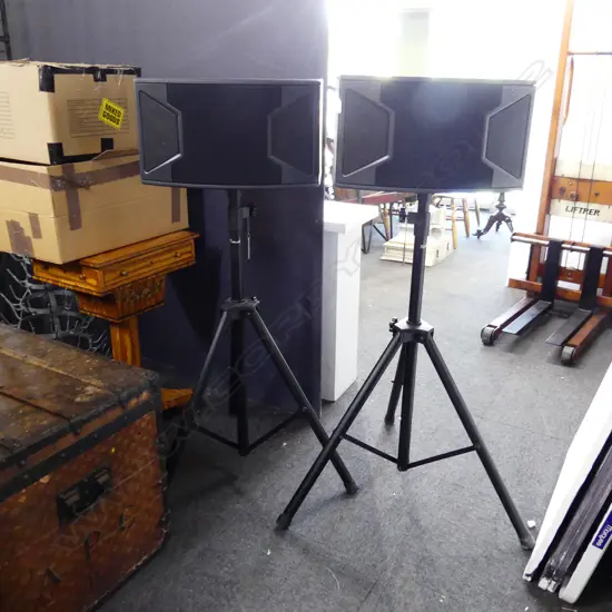 PR SPEAKERS ON STANDS H.1390mm