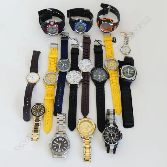 17 ASST. COSTUME WATCHES