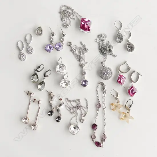 SWAROVSKI & CRYSTAL BEAD JEWELLERY; EARRINGS ETC