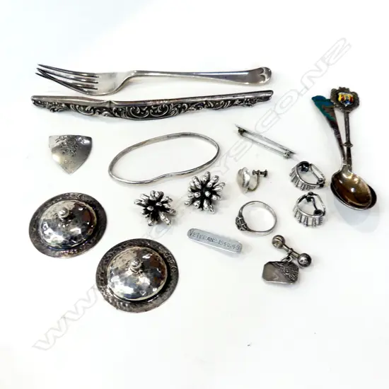 BAG ASST. SCRAP STG SILVER 118 GRAMS