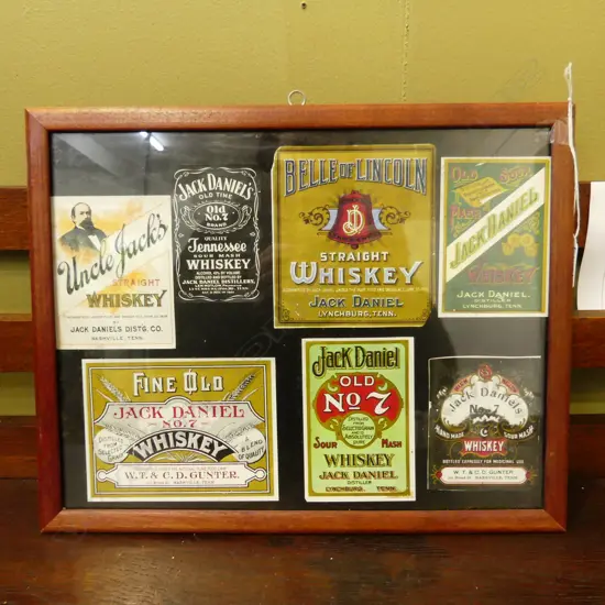 FRAMED WHISKEY LABELS 270x345mm