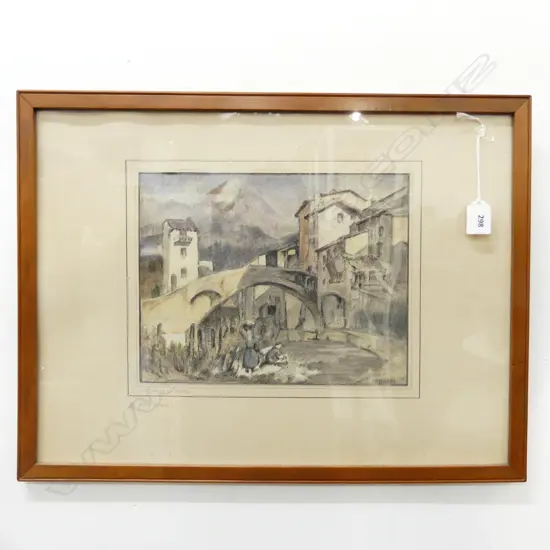 PASTEL LA COTE D AZUR SIGNED  I R DANKIN
