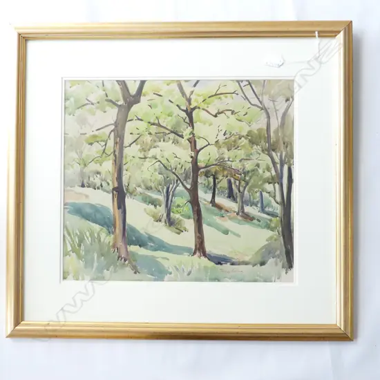 PEGGY SPICER 'IN THE DOMAIN' W/C 395x450mm