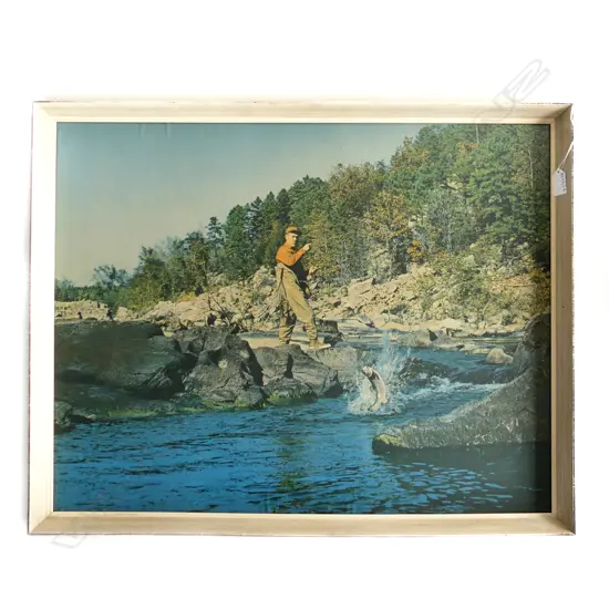 LG RETRO FISHERMAN LITHOGRAPH PRINT 545x700mm