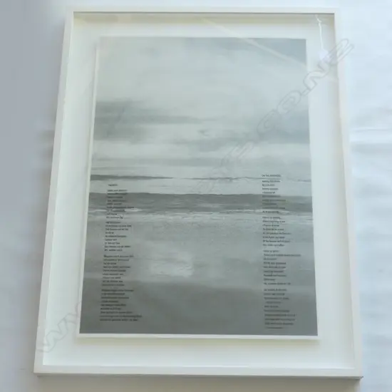 PETER PANYOCZKI - SEASHORE PRINT WITH POEM 860 x 580mm