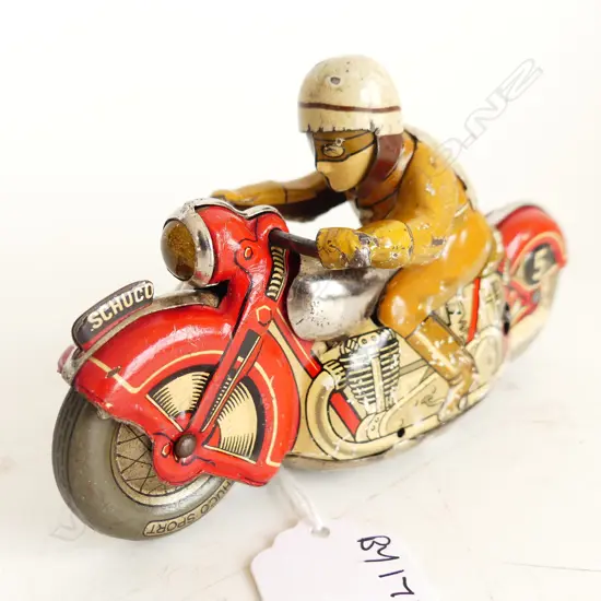 SCHUCO SPORT TIN MOTORBIKE AND RIDER
