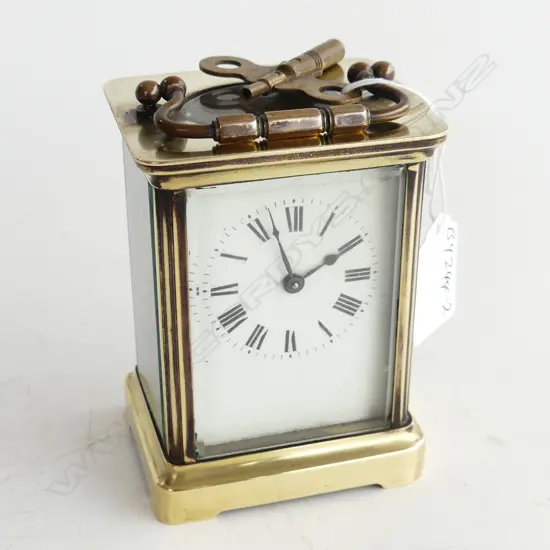 19THC FRENCH CASED CARRIAGE CLOCK