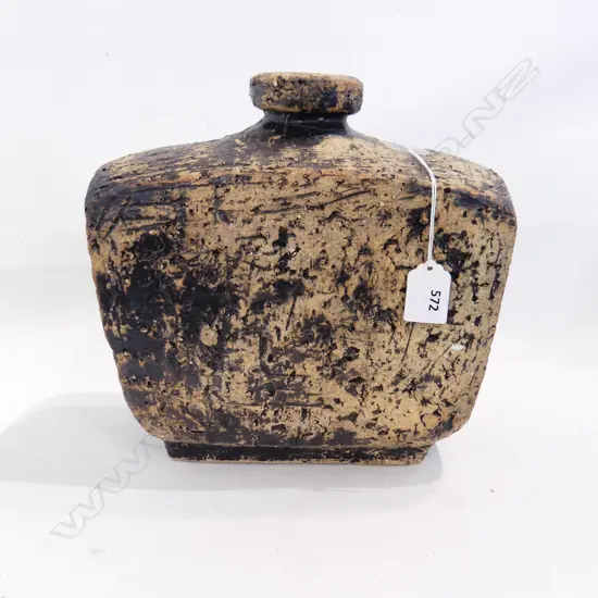 LARGE SLAB VASE ATTRIBUTED ROGER BRITTAIN