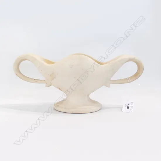 UNGLAZED FULHAM POTTERY CONSTANCE SPRY VASE W.310mm