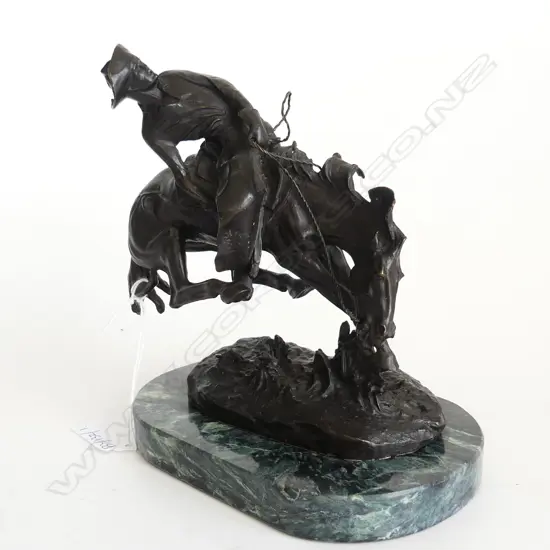 BRONZE COWBOY AFTER REMINGTON W.150mm