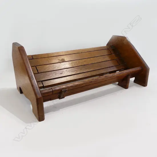 ANTIQUE FRENCH SLIDING WOODEN BOOK SHELF W.420 / 665mm