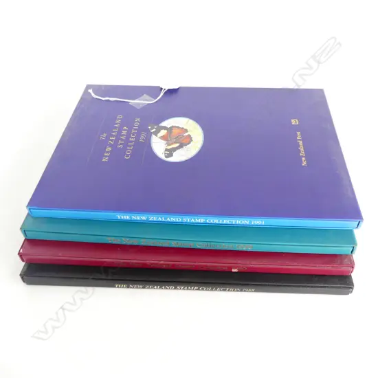 4 NZ 'STAMP COLLECTION' YEAR BOOKS 1988 to 1991