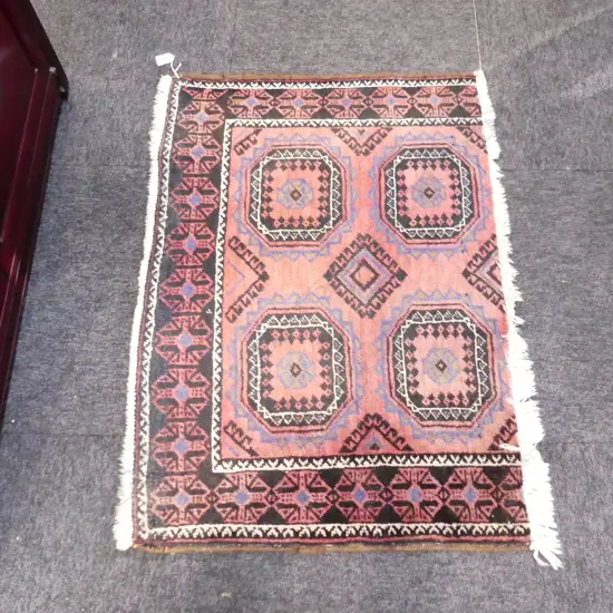 SMALL HAND KNOTTED WOOL PILE MAT 630x900mm