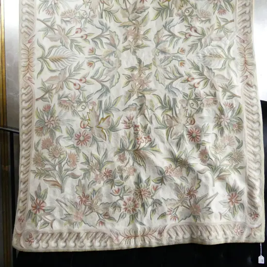 KASHMIRI AUBUSSON WALL RUG, 17000 x 1130mm NOTE: From the Kashmir region NOT made of Cashmere.