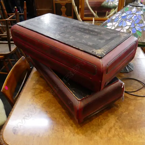 PR ORIENTAL LIDDED LACQUERED CONTAINERS 630x290x170mm