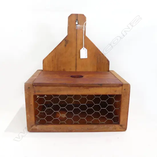 RUSTIC WOODEN EGG BOX W.280mm