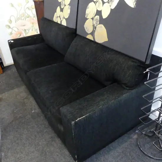 CONTEMPORARY BLACK SOFA 2080x880x850mm