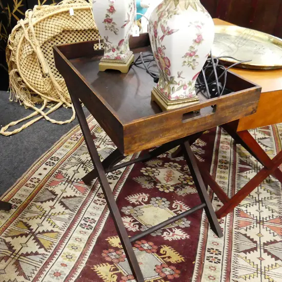 FOLDING BUTLERS TRAY TABLE 600x400x635mm