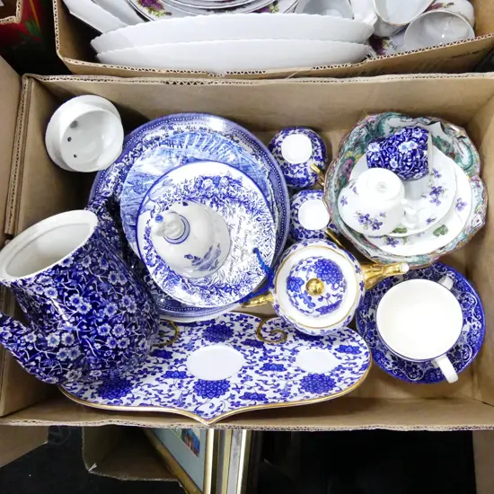 BOX LOT ASST. B/W CHINA ETC