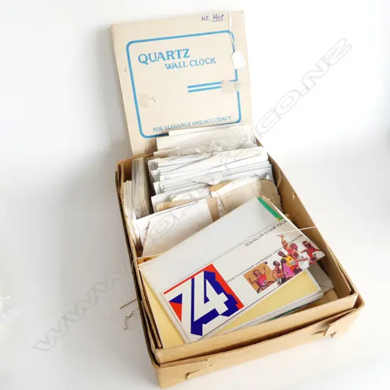 2 BOXES OF ASST  STAMPS LOOSE incls. NZ packs + mint etc