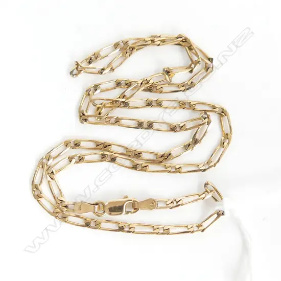 9CT YELLOW GOLD NECK CHAIN L.450mm 5.78gms