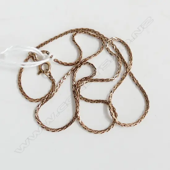 9CT ROSE GOLD CHAIN L.480mm 3.58gms