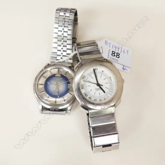 ORIENT AUTOMATIC GENTS WRISTWATCH &BENELLON BULOVA WRISTWATCHCROSBY VINTAGE GENTS WRISTWATCH & STATION WRISTWATCH